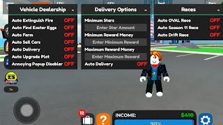 Car dealership Tycoon Script 📜  Op  No key 🗝️ [upl. by Yllor]