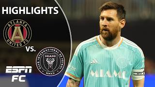 LATE DRAMATICS 🔥 Atlanta United vs Inter Miami  MLS Cup Playoff Highlights  ESPN FC [upl. by Ihana]