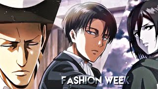 Fashion Week  Attack On Titan Levi Kenny Mikasa  The Ackermans [upl. by Asiole]