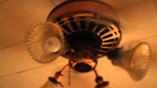 Casablanca Zephyr Ceiling Fan  Polished Copper  K55  from 1981 [upl. by Acinom]