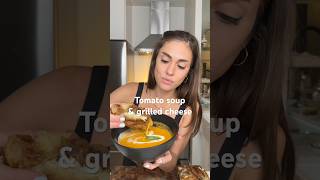 Tomato Soup amp Grilled Cheese 🍅🧀With carmelized onions and gruyère cooking tomato soup [upl. by Shakti]