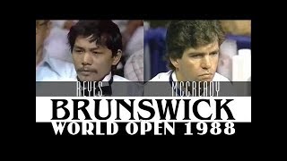 Efren Reyes vs Keith McCready Brunswick World Open 1988 [upl. by Nomelihp200]