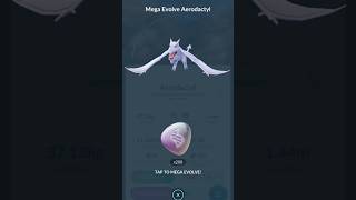 Finally Mega Evolve Aerodactyl Pokemon Go pokemon megaevolve fun gaming [upl. by Atalayah]