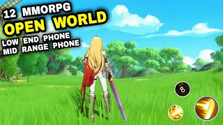 Top 12 Best MMORPG Android iOS LOW END PHONE Mid range Phone 12 MOST PLAYED Games MMORPG OPEN WORLD [upl. by Supple]