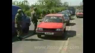 British Army fire live rounds at civilians then lose guns in Coalisland May 1992 [upl. by Ibby]