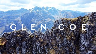 Narrowest ridge in the UK  4K Aonach Eagach Cinematic [upl. by Nilyac]