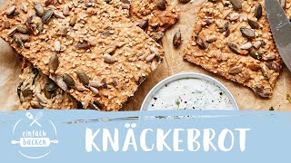 Knäckebrot selber machen I genial einfaches Rezept I Einfach Backen [upl. by Nomelc]