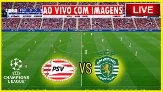 🔴 PSV vs Sporting AO VIVO COM IMAGENS  UEFA Champions League Round 2  Partida Completa eFOOTBALL [upl. by Lehcim]