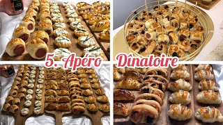 Apéro Dînatoire ÉCONOMIQUE 5 assortiments 1 pâte￼ apéritifs [upl. by Etat]