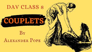 Couplets by Alexander Pope in Hindi  DAV Class 8 English  Fable Fact [upl. by Atsirak]