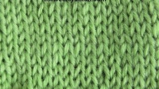 Stockinette or Stocking Stitch [upl. by Trebornhoj910]