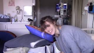 Hospital Room Makeover Start to Fin  Claire Wineland [upl. by Ylluz517]