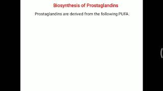 Prostaglandin  Biosynthesis and regulation [upl. by Plotkin]