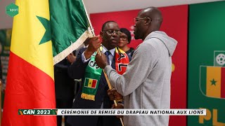 Live  Can 2023  Cérémonie de Remise du Drapeau National aux Lions Senegal wiwsport [upl. by Yentirb]