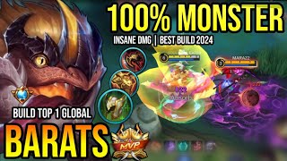 BARATS BEST BUILD 2024  BUILD TOP 1 GLOBAL BARATS GAMEPLAY  MOBILE LEGENDS✓ [upl. by Cornwell]