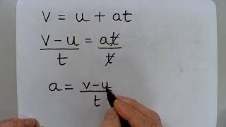 Rearranging SUVAT equations 1 [upl. by Izabel]