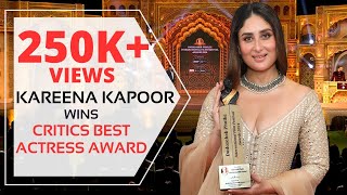 Kareena Kapoor Wins Critics Best Actress Award at Dadasaheb Phalke International Film Festival 2024 [upl. by Sineray703]