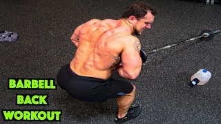 Intense 5 Minute Barbell Back Workout [upl. by Three]