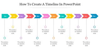 How To Make An Easy Timeline PowerPoint Slide [upl. by Llenod30]