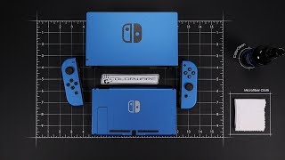 Nintendo Switch ColorWare Skin Installation [upl. by Ahcurb]