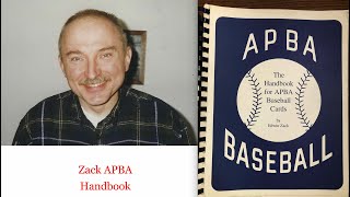 Zack APBA Baseball Handbook editors talk updates rarities history Dick Seitz and National Pastime [upl. by Mars]