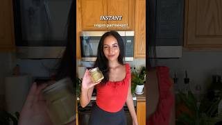 INSTANT vegan parmesan 🤯 easyveganrecipes [upl. by Anema]