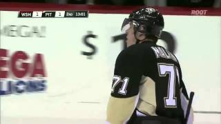 Evgeni Malkin Goal Against Washington Capitals 2713 [upl. by Idner]