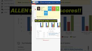 My Major test series scoresneet2024 kotacoaching allen testseries [upl. by Blumenthal]