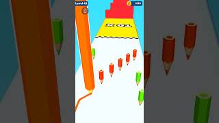 Colour Pencile Run Gameplay Android Part 7  shorts games trending funny gaming mobilegame [upl. by Odlavu]