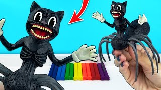 Making SPIDER CARTOON CAT Garrys Mod and Trevor Henderson with Clay  Clay Kamilla Tutorial [upl. by Horvitz202]