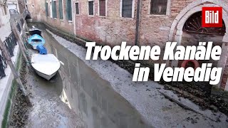 Venedig liegt fast komplett trocken seltenes Phänomen [upl. by Ayeki821]