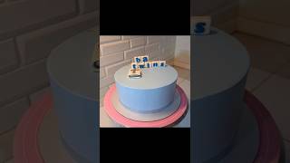 Cute christening cake 🥰 amazing decorating cakedecorating cakery diy cake caking [upl. by Eiznil]