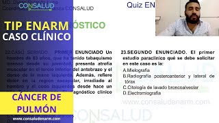 CANCER DE PULMON CASO CLINICO 👨‍🔬 CAUSAS y SINTOMAS  ENARM 2024 [upl. by Nashner296]