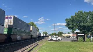 NS AC44C6M 4087 leads NS 23G through Macungie PA 6824 [upl. by Dannie]