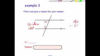 Angles Parallel Lines  Corbettmaths [upl. by Einneb954]