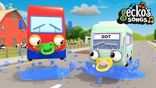 Rain Rain Go Away  Nursery Rhymes amp Kids Songs  Geckos Garage  Baby Trucks For Children [upl. by Yong31]