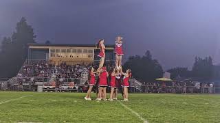 Ripon Chiefs Varsity Cheer Game 2 [upl. by Rozella17]