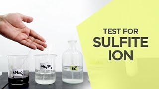 Qualitative analysis of Sulfite ion  The Real Chemist [upl. by Ymas]