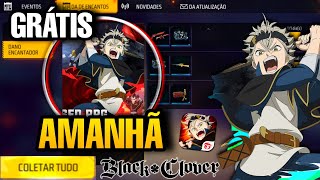 NOVO JOGO DA GARENA BLACK CLOVER MOBILE COLETE AS RECOMPENSAS GRÁTIS NO FREE FIRE [upl. by Bud]