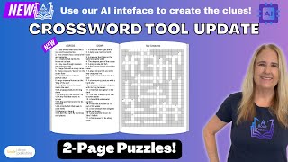 🚨Create Large Print Puzzles with A Book Creator 2Page Crossword Puzzles Made Easy🧩 [upl. by Aerdua62]