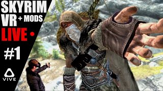 RageMaster vs SKYRIM VR  Livestream 1 Setup Testing amp Sidequesting [upl. by Sayres95]