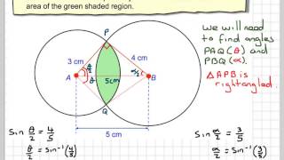 55 The area of intersecting circles [upl. by Annawot]