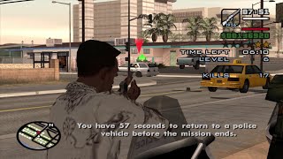 Vigilante Mission Using A Rifle  GTA San Andreas [upl. by Kanal]