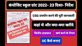 Composite school grant kese kharch kare Composite school grant 202223कंपोजिट स्कूल ग्रांट 202223 [upl. by Applegate]