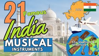 PART2  21 FAMOUS INDIA MUSICAL INSTRUMENTS WITH NAMES AND PICTURES  CHORDOPHONE amp IDIOPHONE [upl. by Airotahs]