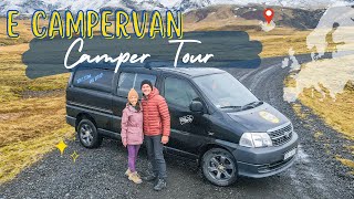 CAMPER TOUR  E Camper  Toyota Hiace  KuKu Campers Iceland [upl. by Jacobsohn]