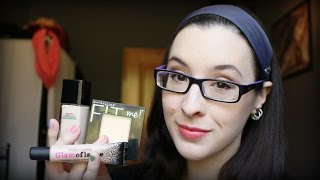 Maybelline Fit Me Matte amp Poreless FoundationPuder 110 PorcelainHardCandy Glamoflauge Demo [upl. by Pedaias]