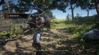 Stealing Oil Wagon  Easily  Red Dead Redemption 2 [upl. by Enyawud]