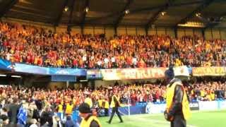 Cimbom omuz omuza Stamford Bridgede Tribün çekimi Galatasaray fans bounce at Stamford Bridge [upl. by Krenek]