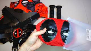 Unboxing Deadpool Costume Suit Holsters Swords Mask [upl. by Fretwell47]